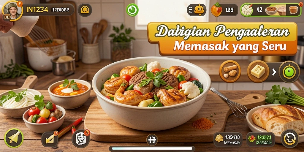 Tampilan antarmuka Memasak yang menarik dan intuitif di IN1234.