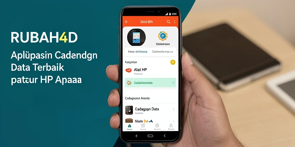Tampilan utama RUBAH4D menampilkan antarmuka intuitif untuk manajemen cadangan data.