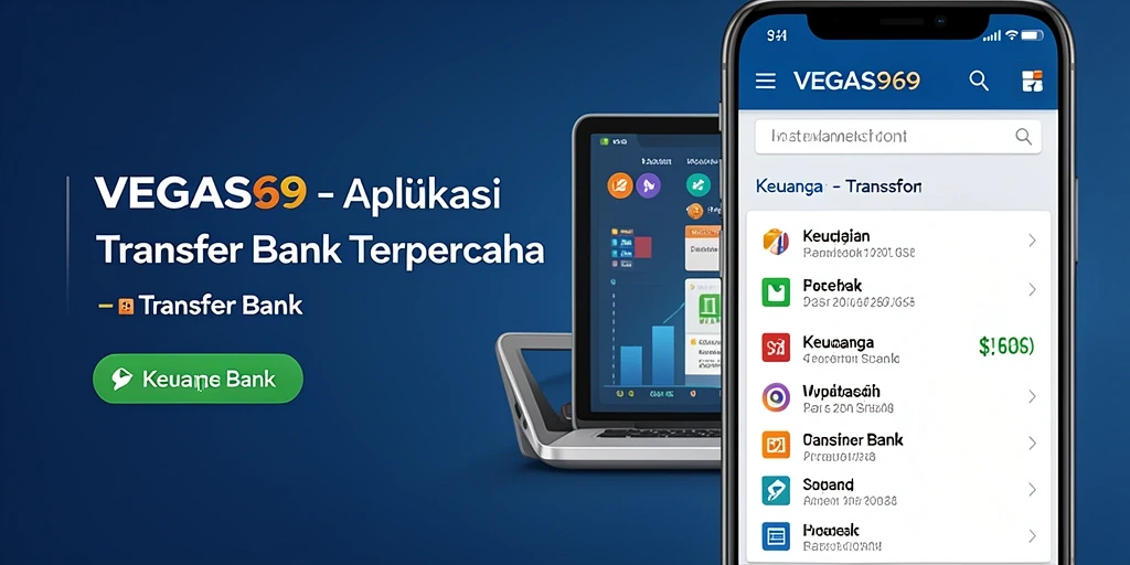 Antarmuka aplikasi VEGAS969 yang memudahkan proses Transfer Bank.